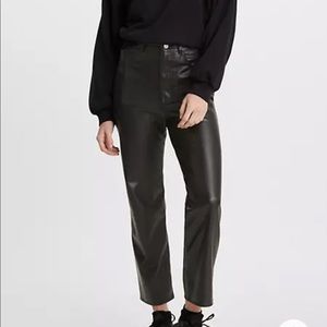 Levi’s Leather Ribcage Straight Pant New/Sold Out!